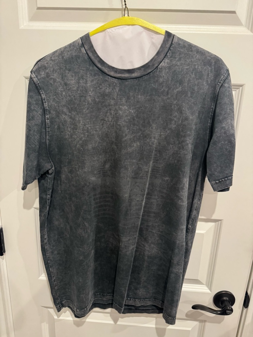 Men's Washed Black Crewneck T-Shirt